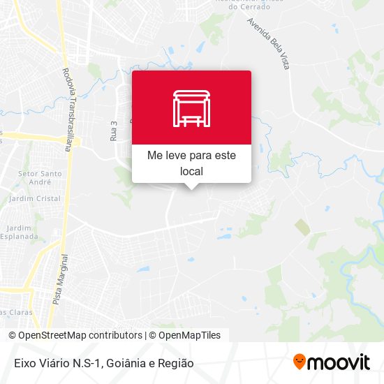 Eixo Viário N.S-1 mapa