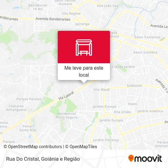 Rua Do Cristal mapa