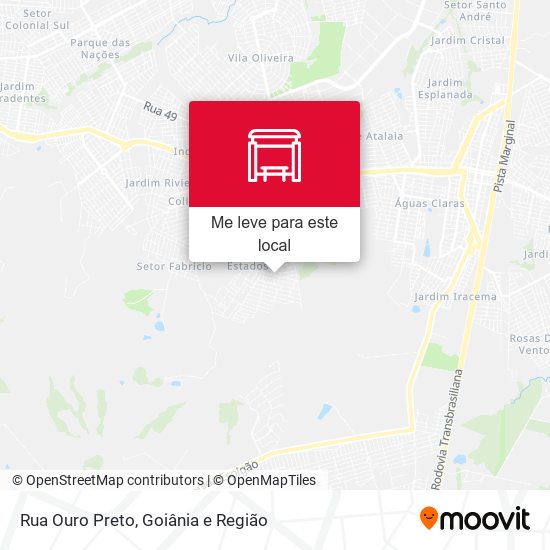 Rua Ouro Preto mapa