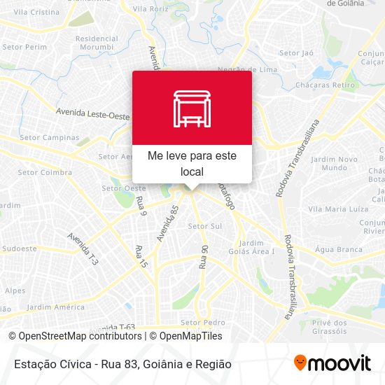 Estação Cívica - Rua 83 mapa
