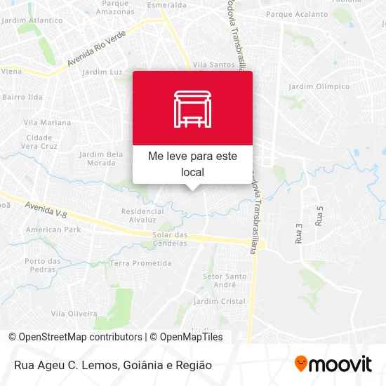Rua Ageu C. Lemos mapa