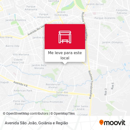 Avenida São João mapa
