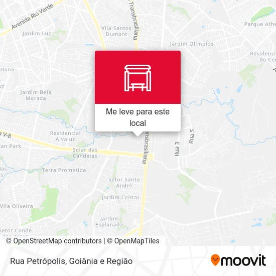 Rua Petrópolis mapa