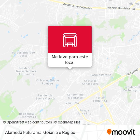 Alameda Futurama mapa