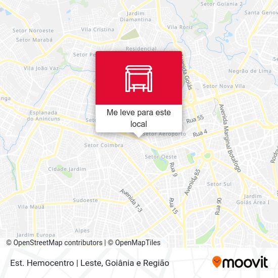 Est. Hemocentro | Leste mapa
