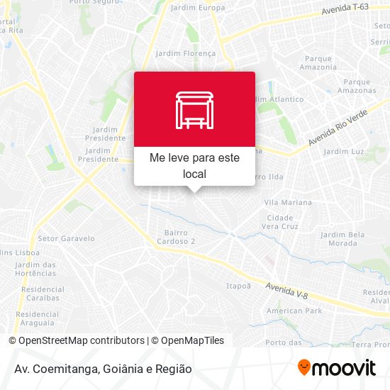 Av. Coemitanga mapa