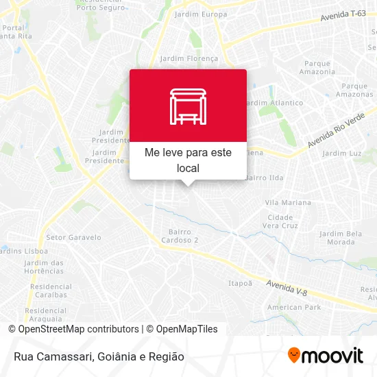 Rua Camassari mapa