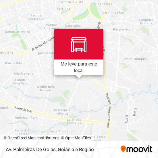 Av. Palmeiras De Goiás mapa