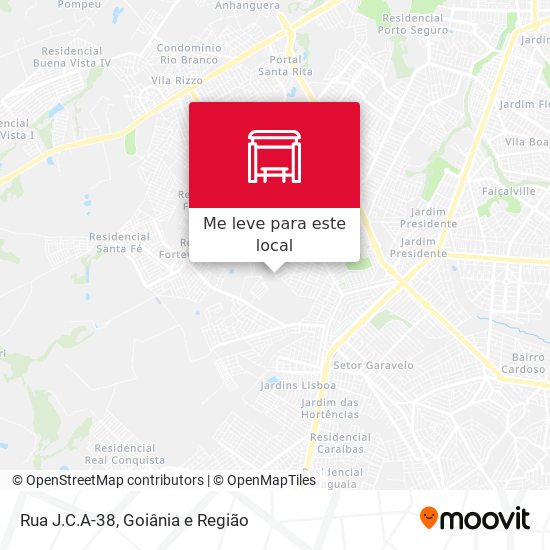 Rua J.C.A-38 mapa