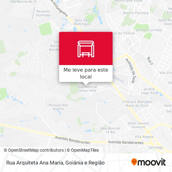 Rua Arquiteta Ana Maria mapa