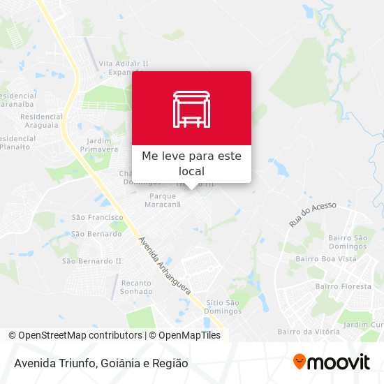 Avenida Triunfo mapa