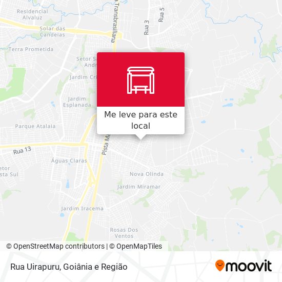 Rua Uirapuru mapa