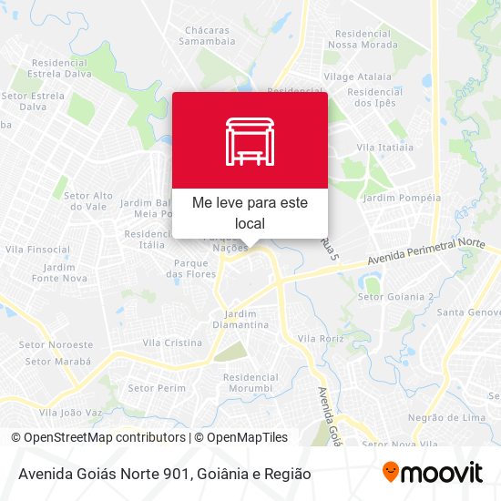 Avenida Goiás Norte 901 mapa
