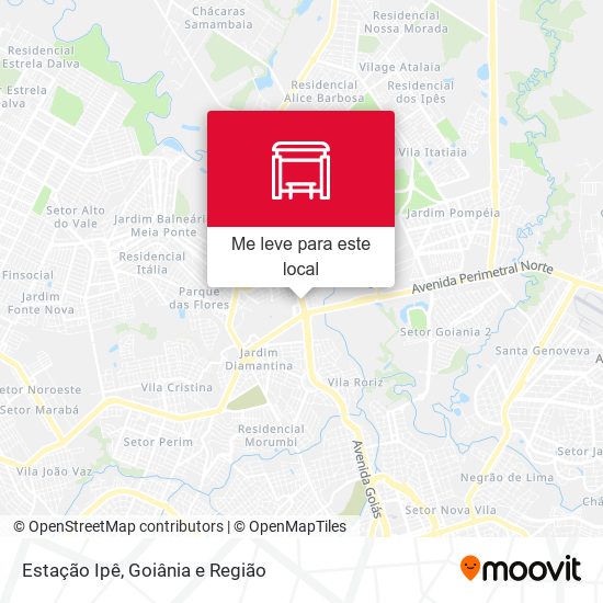 Estação Ipê mapa