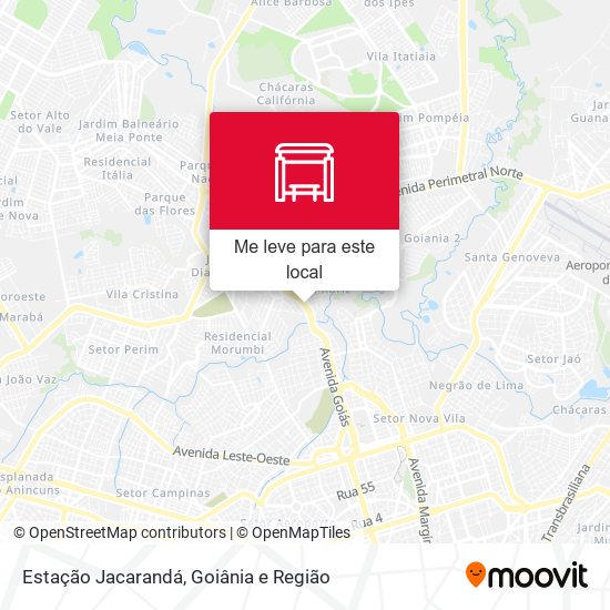 Estação Jacarandá mapa