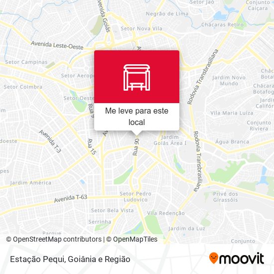 Estação Pequi mapa