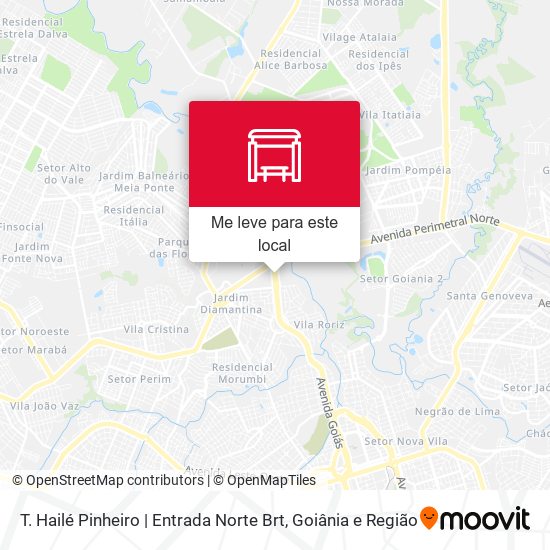 T. Hailé Pinheiro | Entrada Norte Brt mapa