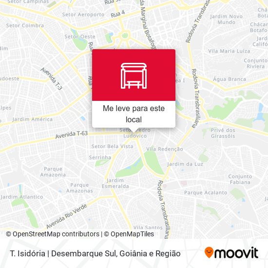T. Isidória | Desembarque Sul mapa