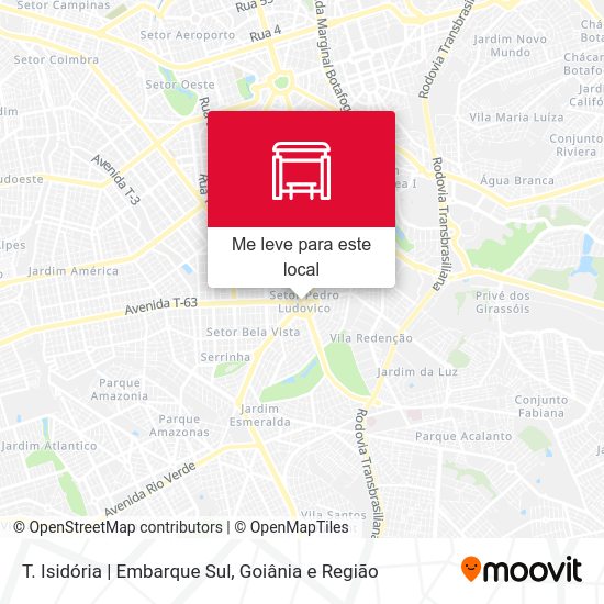 T. Isidória | Embarque Sul mapa
