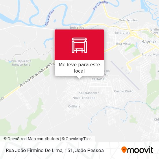 Rua João Firmino De Lima, 151 mapa