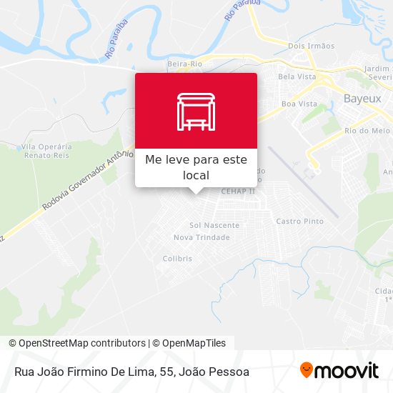 Rua João Firmino De Lima, 55 mapa