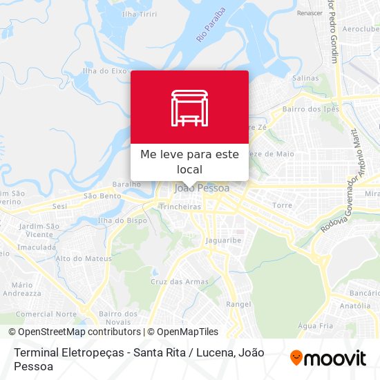 Terminal Eletropeças - Santa Rita / Lucena mapa