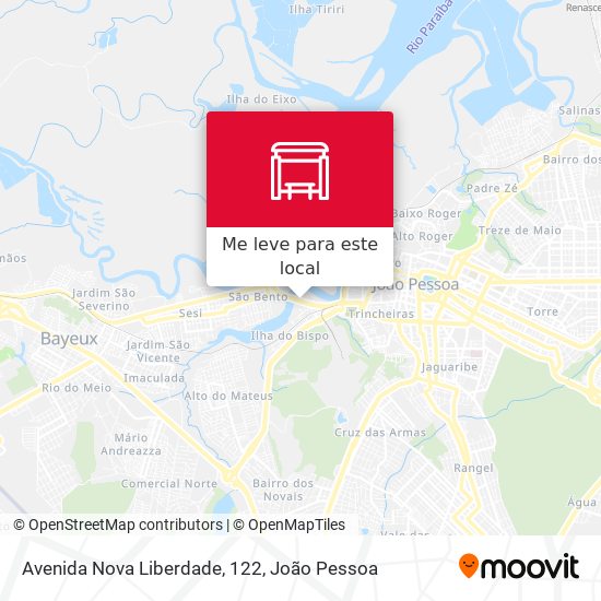 Avenida Nova Liberdade, 122 mapa