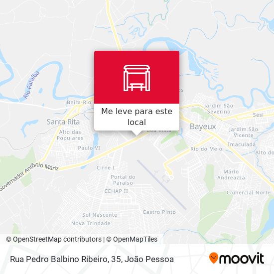 Rua Pedro Balbino Ribeiro, 35 mapa