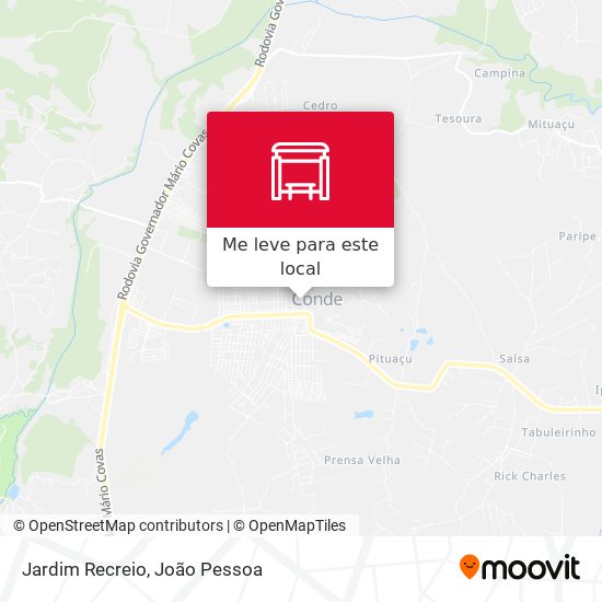 Jardim Recreio mapa