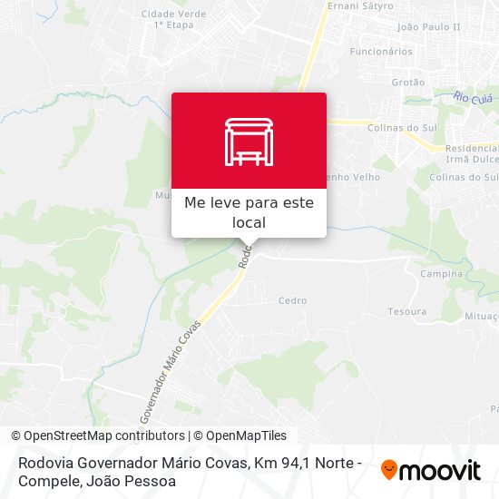 Rodovia Governador Mário Covas, Km 94,1 Norte - Compele mapa