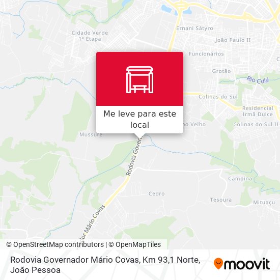 Rodovia Governador Mário Covas, Km 93,1 Norte mapa