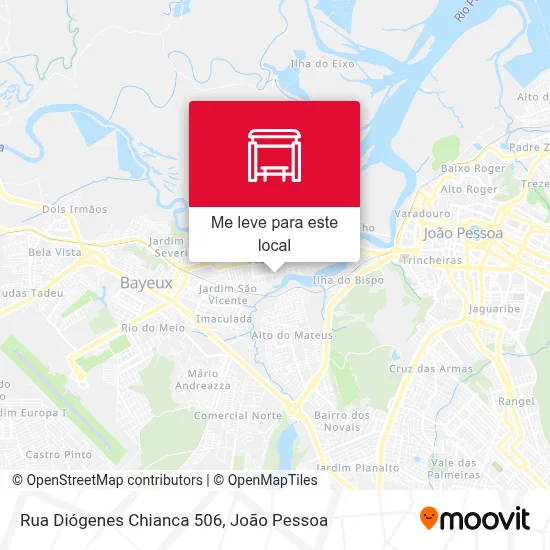 Rua Diógenes Chianca 506 mapa