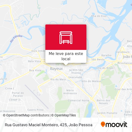 Rua Gustavo Maciel Monteiro, 425 mapa