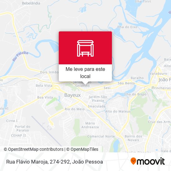 Rua Flávio Maroja, 274-292 mapa