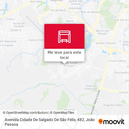 Avenida Cidade De Salgado De São Félix, 482 mapa