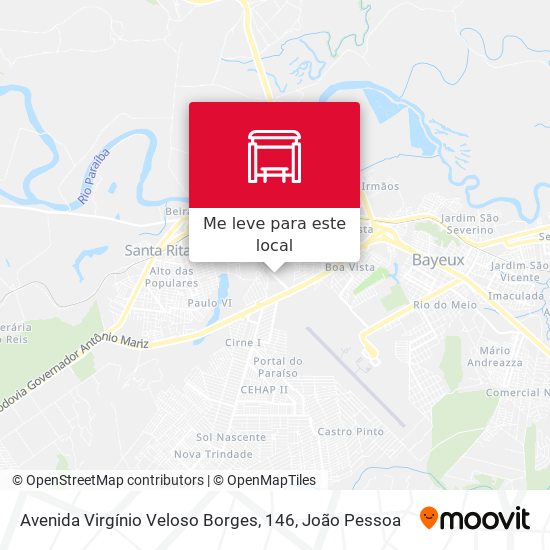 Avenida Virgínio Veloso Borges, 146 mapa