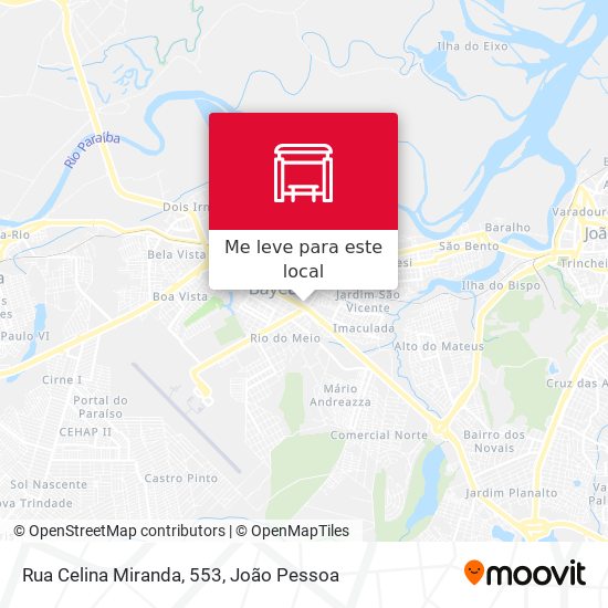 Rua Celina Miranda, 553 mapa