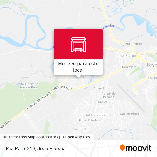Rua Pará, 313 mapa