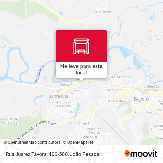 Rua Juarez Távora, 400-580 mapa