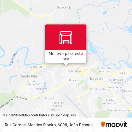 Rua Coronel Mendes Ribeiro, 6008 mapa