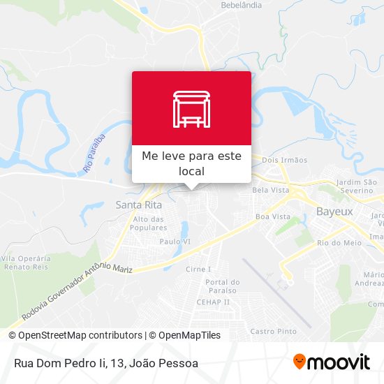 Rua Dom Pedro Ii, 13 mapa