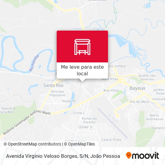 Avenida Virgínio Veloso Borges, S / N mapa