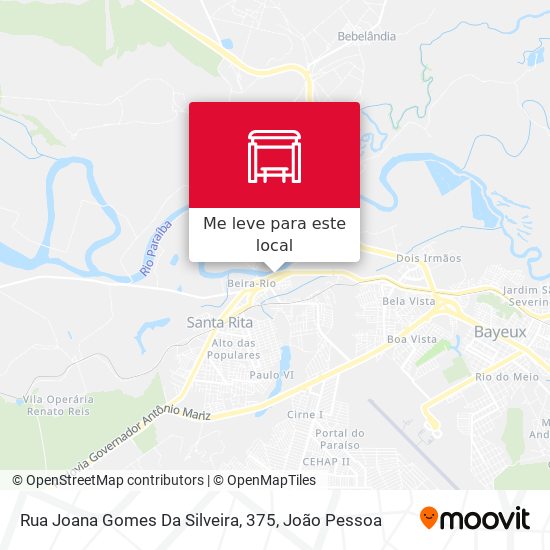 Rua Joana Gomes Da Silveira, 375 mapa