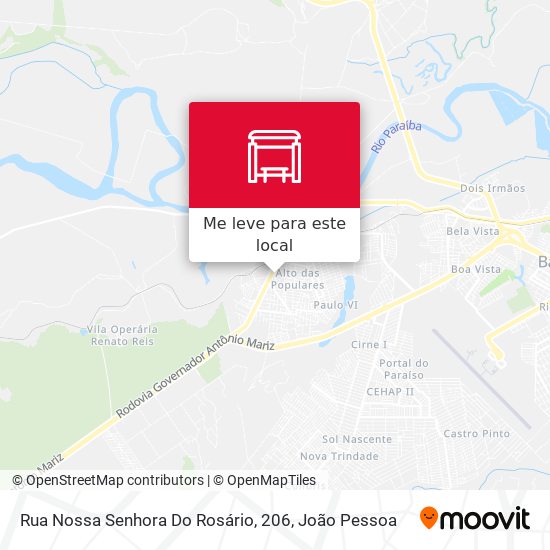 Rua Nossa Senhora Do Rosário, 206 mapa