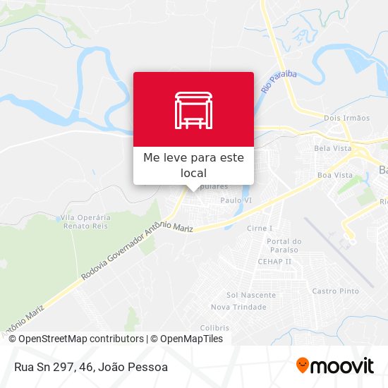 Rua Sn 297, 46 mapa