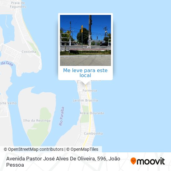 Avenida Pastor José Alves De Oliveira, 596 mapa