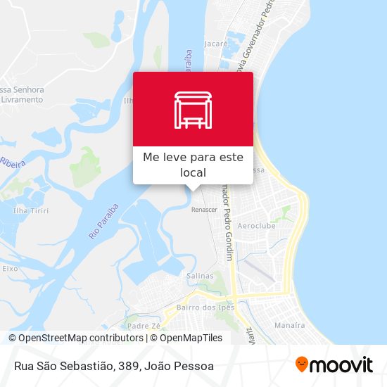 Rua São Sebastião, 389 mapa