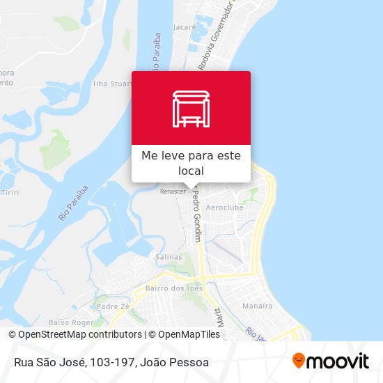 Rua São José, 103-197 mapa