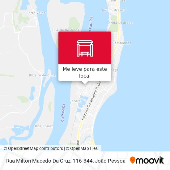 Rua Milton Macedo Da Cruz, 116-344 mapa