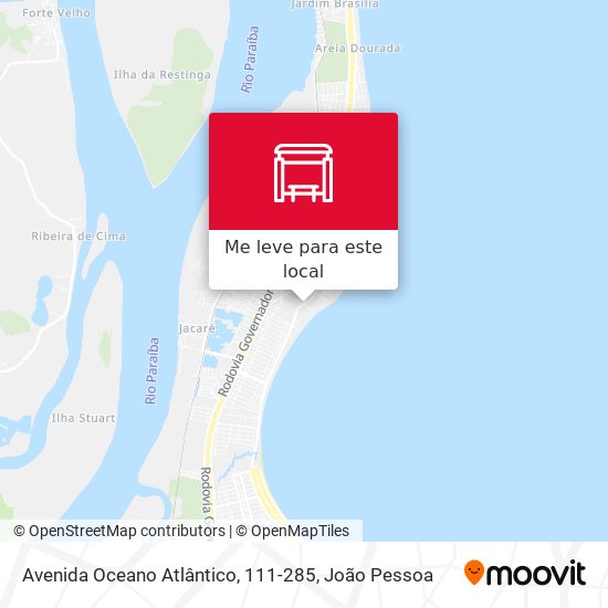 Avenida Oceano Atlântico, 111-285 mapa
